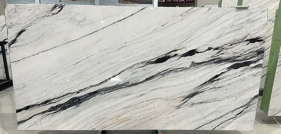 White Panda Marble Slab 01