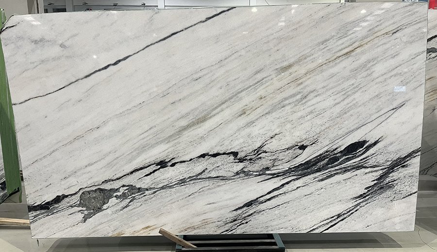 White Panda Marble Slab 02