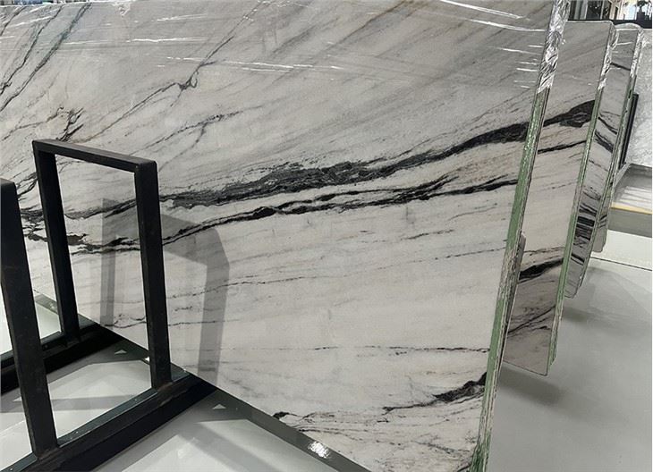 White Panda Marble Slab 05