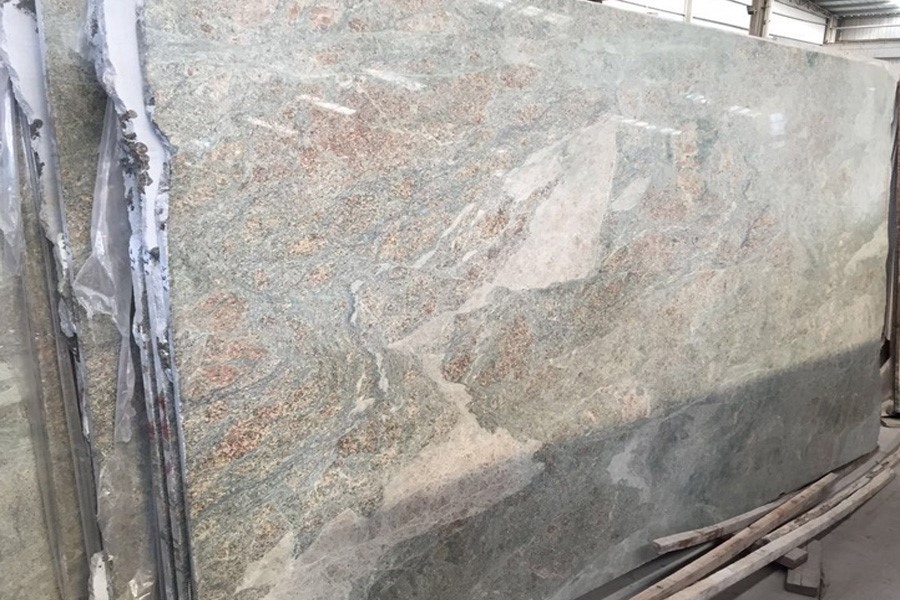 Marine Green Granite Gangsaw Slab Marine Green Granite Gangsaw Slab